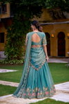 Lnb1450 Zari Shimmer Embroidery Work Lehenga With Blouse Dupatta Wholesale In India